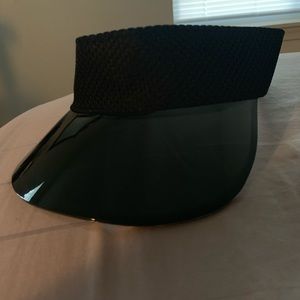 Black transparent sun visor